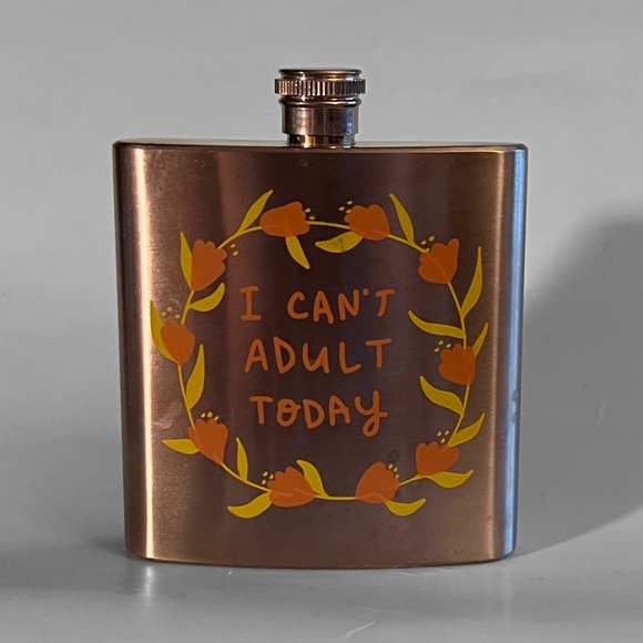 "I Can't Adult Today" Flask - Picture 1 of 6